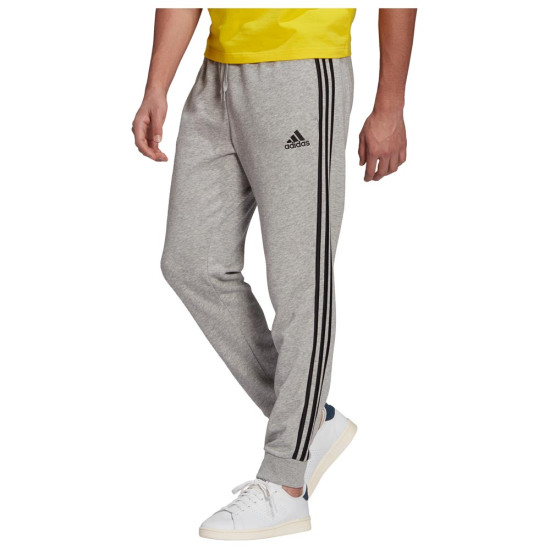 Adidas Ανδρικό παντελόνι φόρμας Essentials French-Terry Tapered-Cuff 3-Stripes Pants